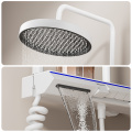 White LED Digital Smart Shower Panel With Faucet