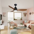 Ventilateur de plafond électrique à lame à grains en bois décorative DC