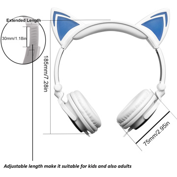 Auricular luminoso disponible del gato del oem de moda