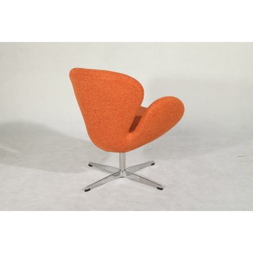 chaise de cygne de meubles classiques en tissu de laine