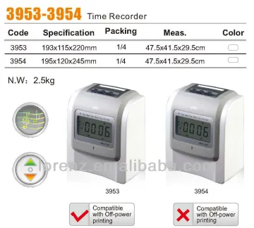 cheap promotional deli time recorder
