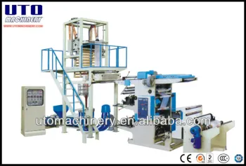 PE film extruder with printing machine line