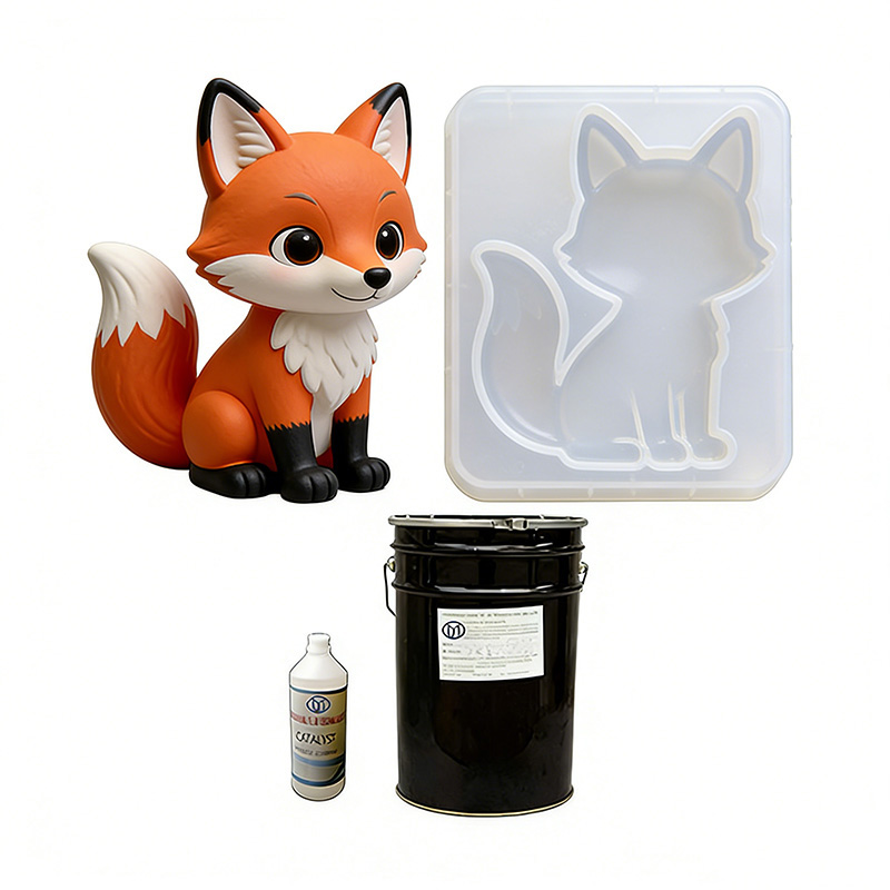 Condensation curing silicone mold rubber