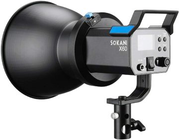Sokani x60 80W 5600K Bowens Cob LED Video Light: Η κορυφαία επιλογή στον εξοπλισμό φωτισμού φωτογραφικού φωτισμού