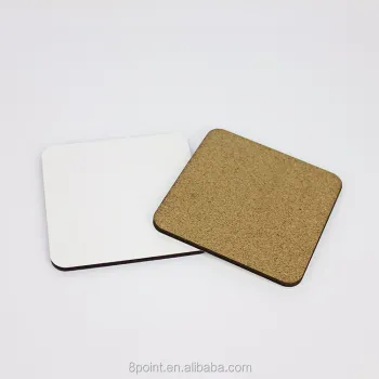 Customized Sublimation MDF Wooden Mat Glasses Coasters