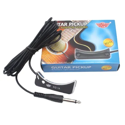 Hole-Free Piezo Contact Sound Hole Pickup for Acoustic Guitars