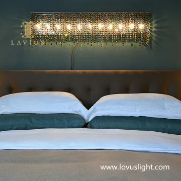 High luxury custom crystal wall lamp Large creative modern wall lamp