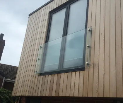 D-shaped glass clamp for 10mm 12mm glass