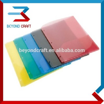 A4 size PP plastic L shape pp clear folders logo printing