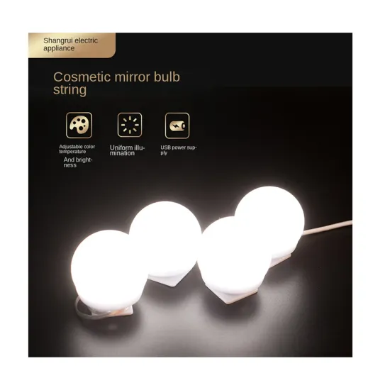 2021 New Mirror Front Light: LED Makeup Mirror with Three-Color Fill Light Bulb - Enhance Your Beauty Routine with Versatile Lighting