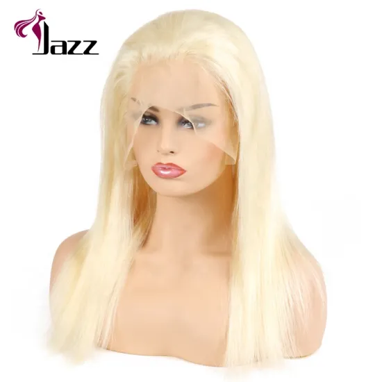 Wig Distributor Supply Natural Long Silky Straight Wave Blonde Human Hair Wig With Clips
