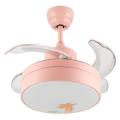 Colorful kidroom invisible ceiling fan light