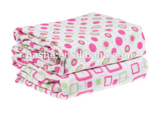 baby wholesale reusable gauze muslin blanket 47"*47" after washed