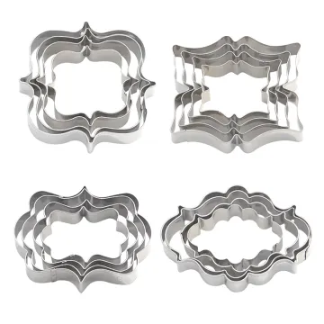 4pcs/set European Wedding Cookie Cutters
