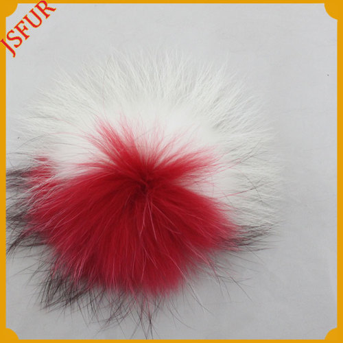 Fur Ball Keychain / Accessory Raccoon Fur Pompom