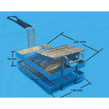 Stainless steel deep frying basket for electric fryer