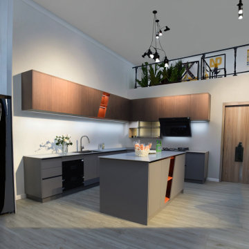 Two-tone Contemporary Kitchen Cabinet Design (Per Meter)