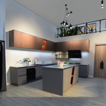 Two-tone Contemporary Kitchen Cabinet Design (Per Meter)