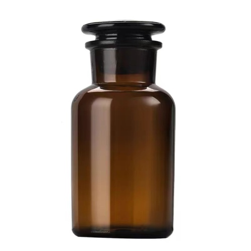 Wide mouth Amber Reagent Bottle with stopper 250ml