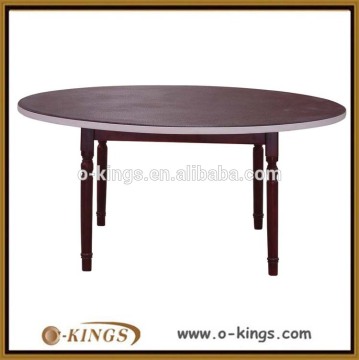 Antique MDF veneer round dining table for sale