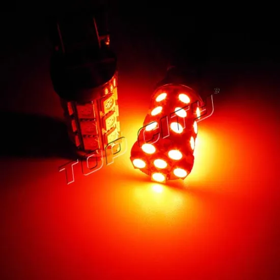 Powerfu IC Control T20 7443 24SMD 5050 Red 12V Brake Stop Tail Light Car Bulb