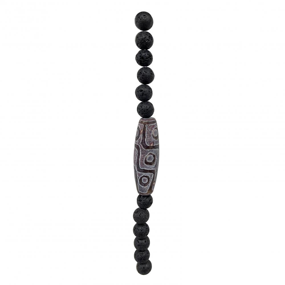 Craft Painted Lava Stone Beads for Jewelry Making