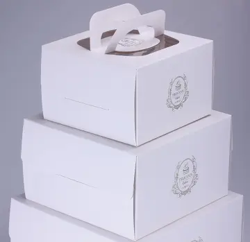 Gold Stamping Embossing Birthday Cake Packaging Box