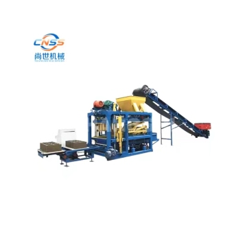 QT4-20 Cement Automatic Cement Hollow Interlock Blocks Machine in Kenya