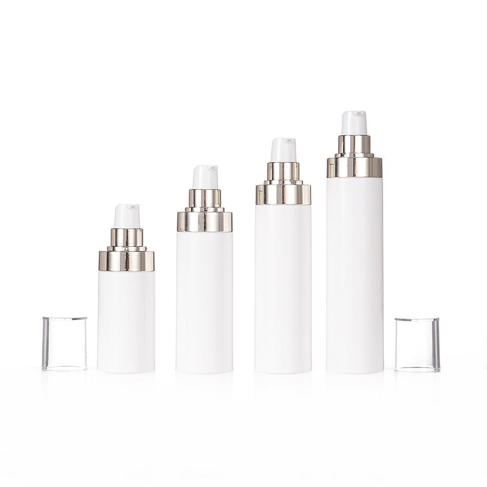 Custom OEM White Cosmetic Airless Pump Bottles