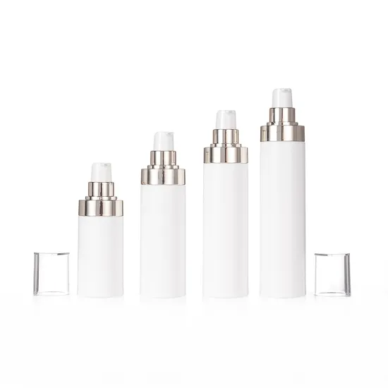 Custom OEM White Cosmetic Airless Pump Bottles