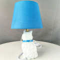 Cartoon cat base fabric shade table lamp