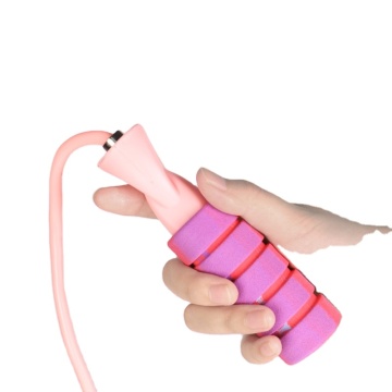 Custom PVC Jump Rope with Logo Foam Handle, Adjustable Heavy Speed Weighted Skipping Rope