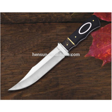 Quality Ebony Handle Straight Tactical Knives