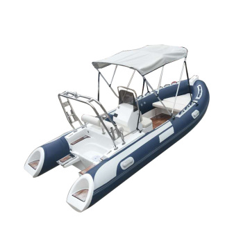 White Rigid Inflatable PVC Boat with Popular Design