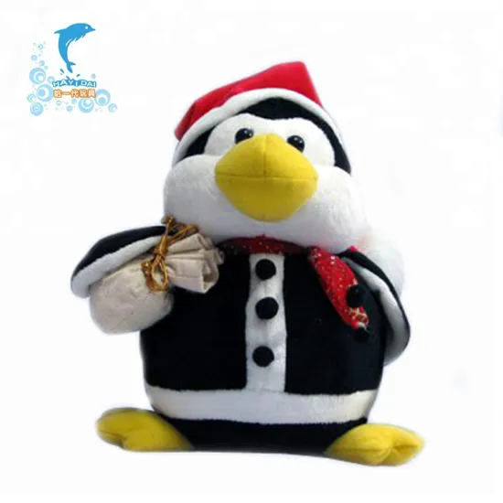 christmas gift promotion soft plush animal penguin toy