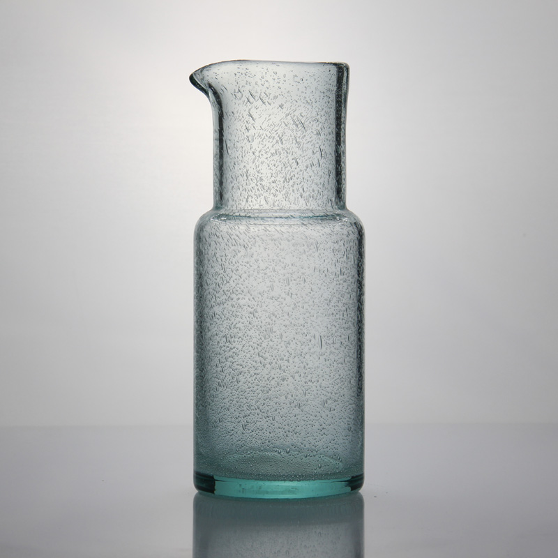 Green Bubble Colored Carafe