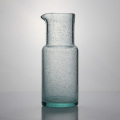 Green Bubble Colored Recycled Drinking Glass Water Carafe