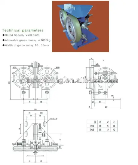 Elevator Guide shoe----GDX002(B) 160