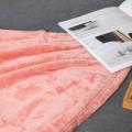 Pure color Plain pink flannel blanket