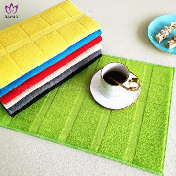 100% Polyester solid color dish drying mat