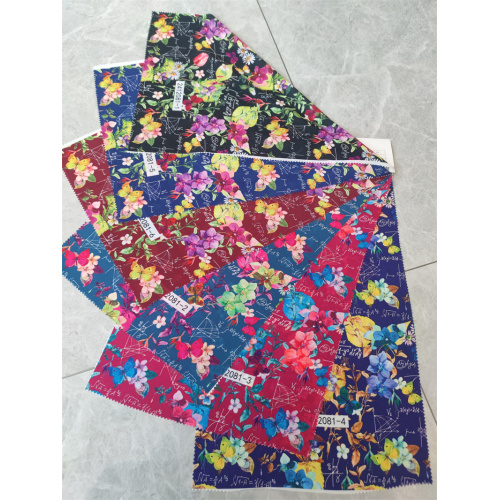 Breathable 100% Polyester Digital Printed Peach Skin Fabrics