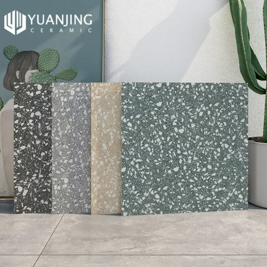 Full Body 600x600mm Matte Finish Terrazzo Effect Porcelain Flooring Tiles