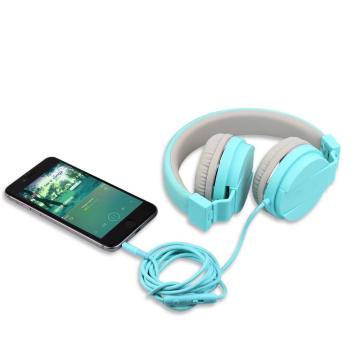 Portable Foldable Mobile Phone Computer Wired Headphones