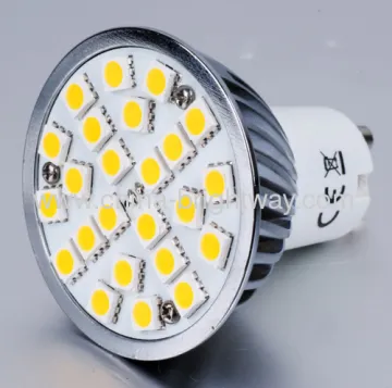 Aluminium Smd5050 Gu10 Led Spot Light 24leds 