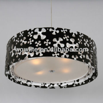 2013 luxury modern black acrylic shade pendant hanging lamp D1590A-4BL