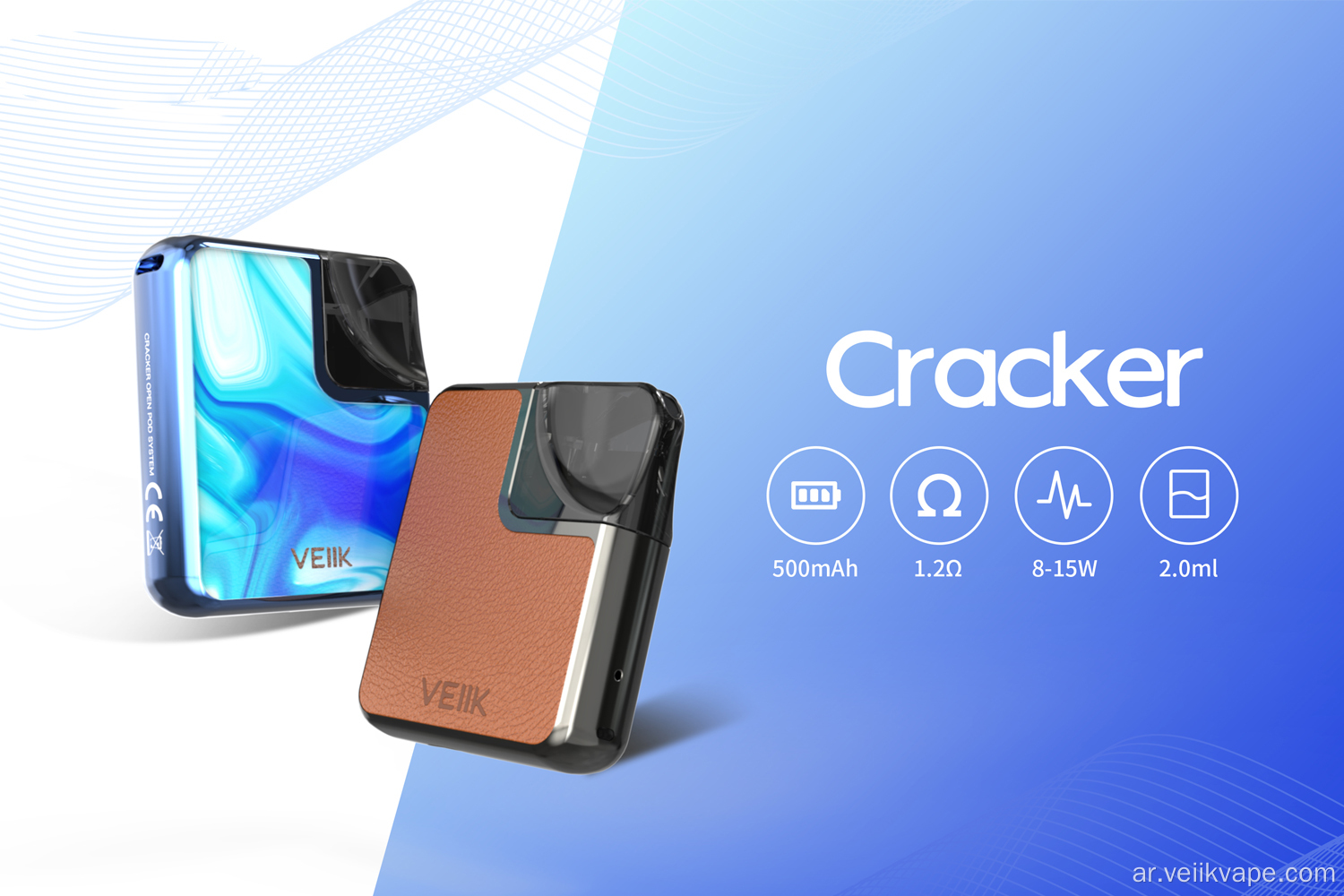 نظام VEIIK Cracker vape pod