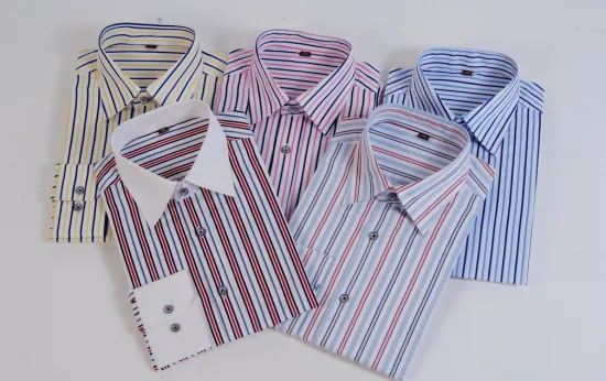 High Quality of Polyester/Cotton Stripes Shirt Fabric
