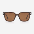 Rectangle Acetate Men's Clip-On Sunglasses 23A8067