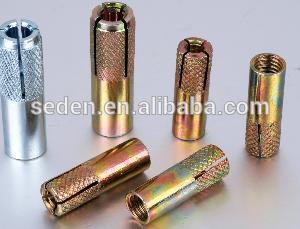 Stainless or carbon steel drop in anchor with zinc plated or zinc yellow