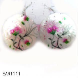 Fashion shell earring hoop earring